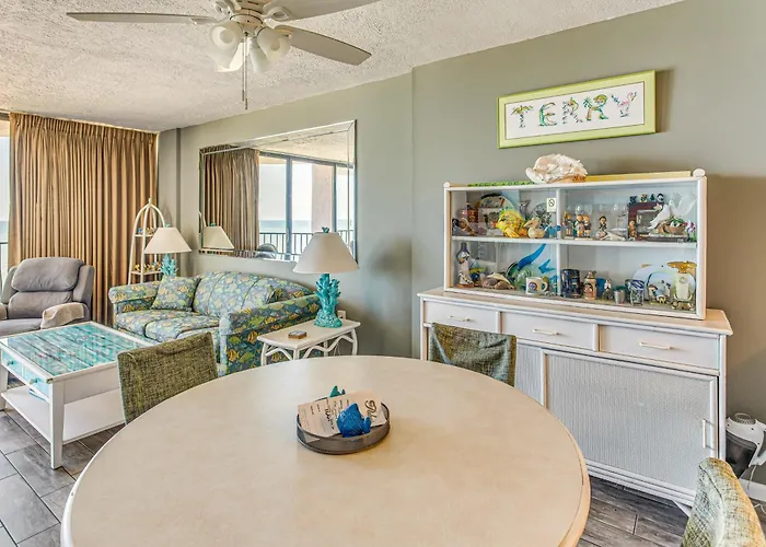 Myrtle Beach Oceanfront Condo With Covered Balcony!