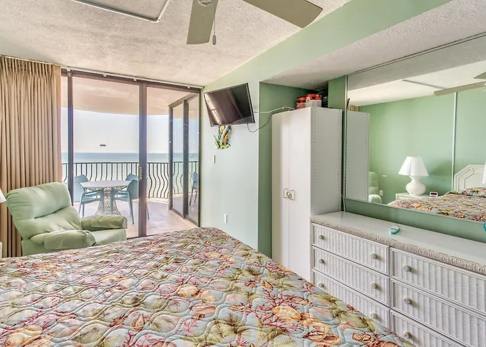 Myrtle Beach Oceanfront Condo With Covered Balcony!